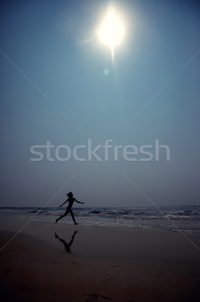 Running at the beach Stock photo © Novic