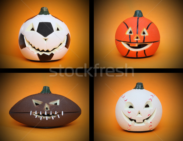 Stok fotoğraf: Halloween · spor · basketbol · futbol · beysbol