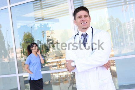 Stock photo: Man and Woman Medical Team