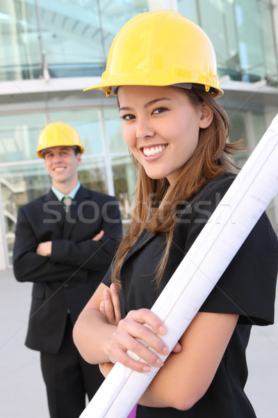 Uomo donna costruzione costruzione industria Foto d'archivio © nruboc