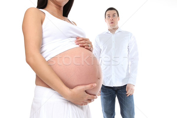 Pregnant Woman Surprise Stock photo © nruboc