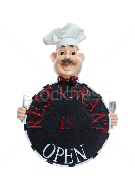 Restaurant is Open Sign Stock photo © nruboc