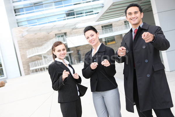 [[stock_photo]]: Jeunes · équipe · commerciale · homme · femme · bureau