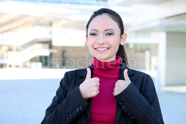 Business Woman Thumbs Up Stock photo © nruboc