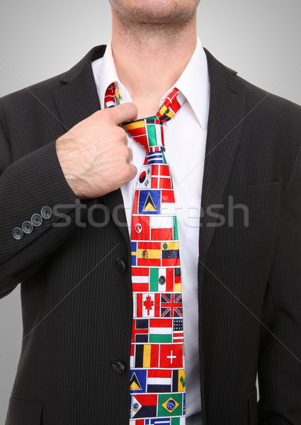 Man with Flag Tie Stock photo © nruboc