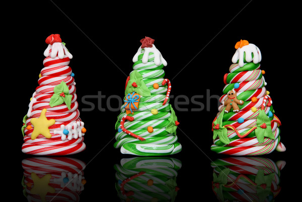 Candy Cane Christmas Trees Stock photo © nruboc