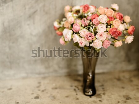 Romantic vintage rose bouquet. Stock photo © nuiiko