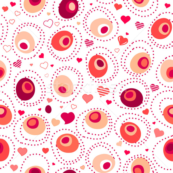 Naadloos abstract patroon gestileerde liefde hart Stockfoto © nurrka