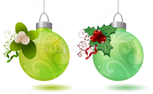 Hanging christmas balls Stock photo © nurrka
