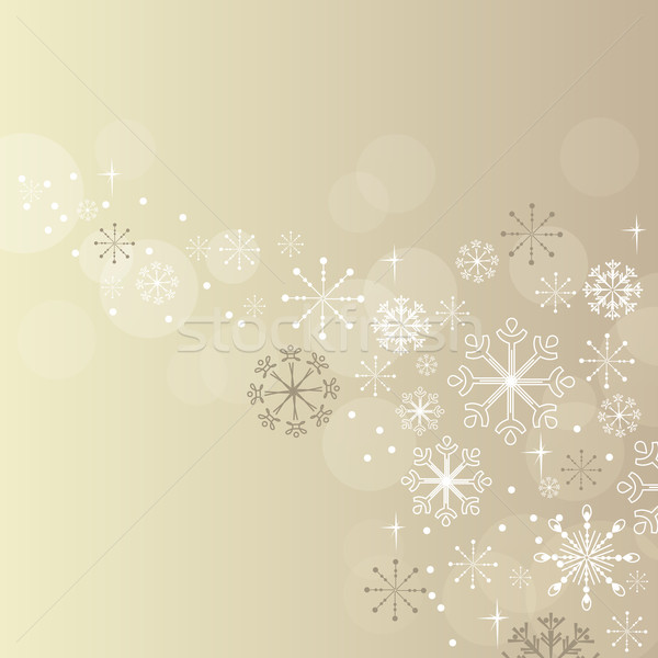 Christmas elegant beige background Stock photo © nurrka