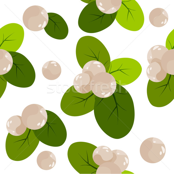 Seamless christmas pattern with snowberries Stock photo © nurrka