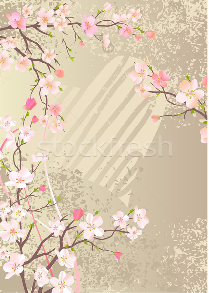 Floraison pomme branche belle cerise [[stock_photo]] © nurrka