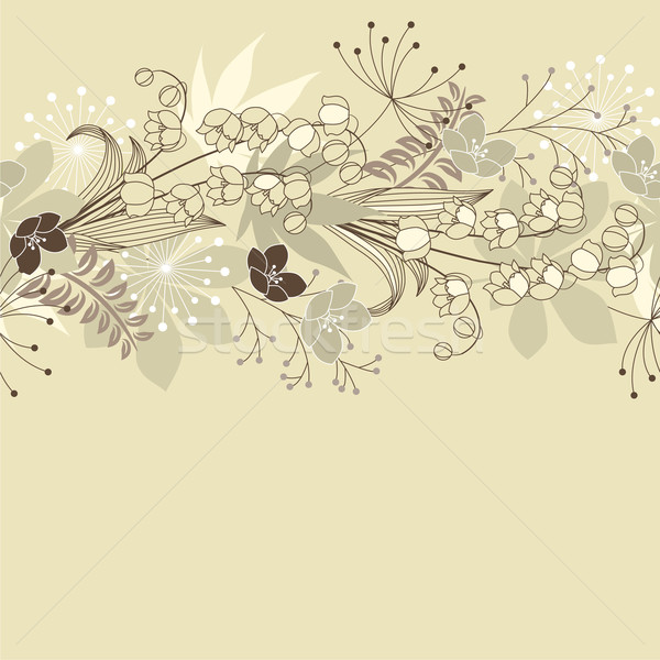 бесшовный цветочный пастельный шаблон лес цветы Сток-фото © nurrka