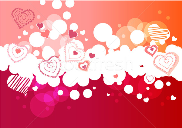 Stock photo: Pink bubble  background