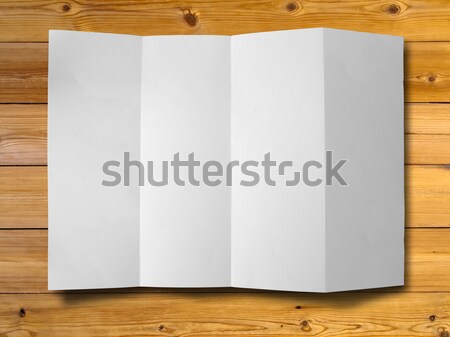 Papír fa üres fehér vízszintes absztrakt Stock fotó © nuttakit