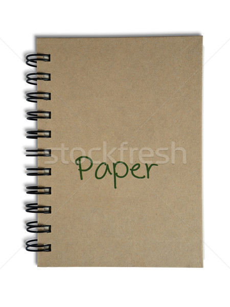 Bruin recycleren papier dekken nota boek Stockfoto © nuttakit