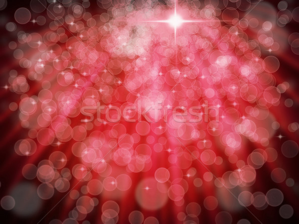 Abstrato vermelho aura branco bokeh natal Foto stock © nuttakit