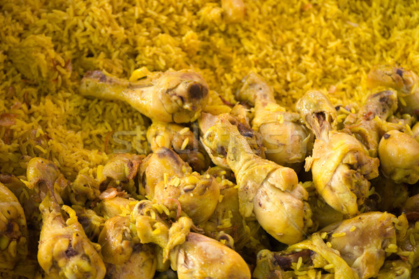 Chicken Biryani in rice Stock photo © nuttakit