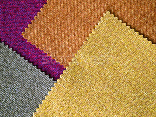 Muestra cuatro colores algodón muebles Foto stock © nuttakit