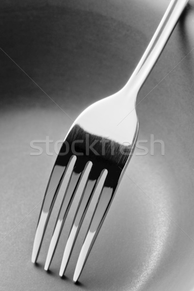 Black and White Stainless steel fork Stock photo © nuttakit