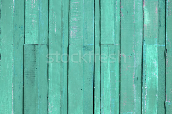 Világoszöld szín festék palánk fal textúra Stock fotó © nuttakit