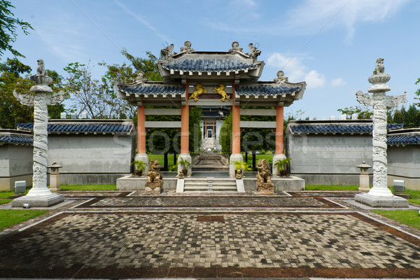Chinese garden style entrance Stock photo © nuttakit