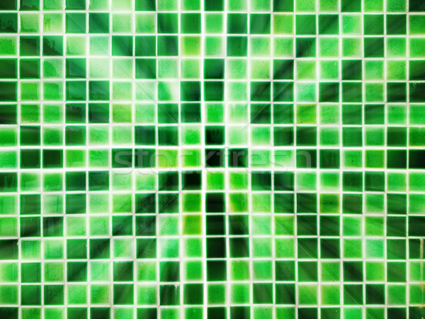 Abstract groene keramische tegel muur achtergrond Stockfoto © nuttakit