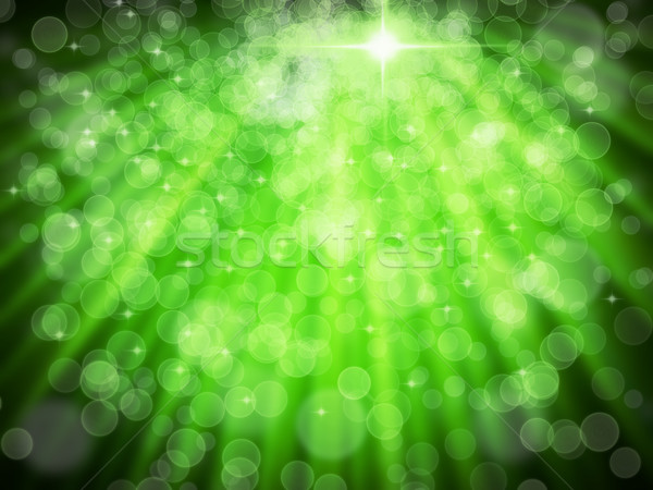 Abstrato verde aura branco bokeh teia Foto stock © nuttakit