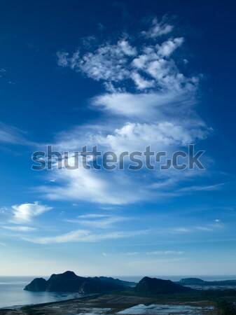 Cielo blu bianco nubi sole natura luce Foto d'archivio © nuttakit