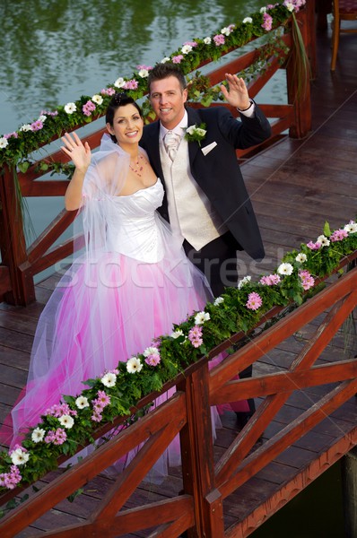 Stock photo: Wedding: Bride and Groom