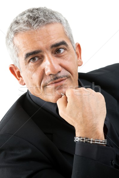Portrait of mature man thinking Stock photo © nyul
