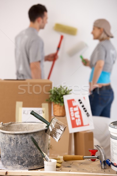 Painting new house Stock photo © nyul
