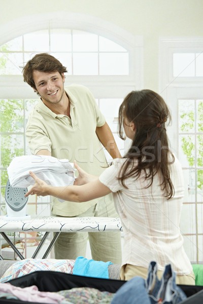 Couple packing for holiday Stock photo © nyul