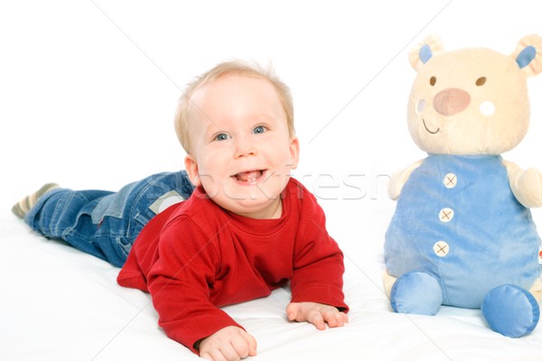 Baby boy playing with toys Stock photo © nyul