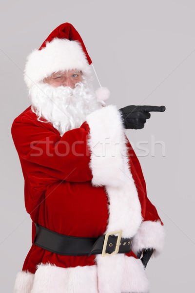 Santa Claus pointing to blank space Stock photo © nyul