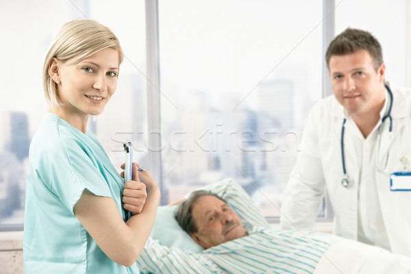 Portrait of hospital nurse at work Stock photo © nyul