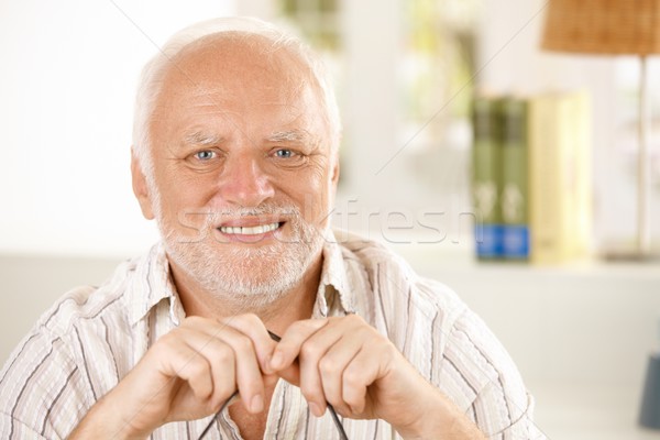 Portrait of happy old man Stock photo © nyul