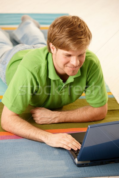 Man browsing internet Stock photo © nyul