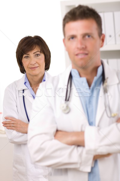 Orvosi csapat orvosok portré férfi női Stock fotó © nyul