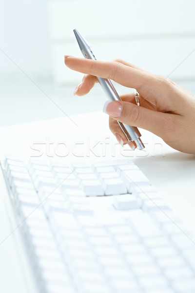 Female hand typing Stock photo © nyul