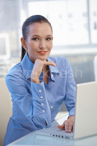 Stock photo: Portrait of attractive office girl
