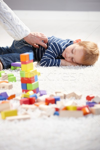 Little boy getting tired in playing Stock photo © nyul