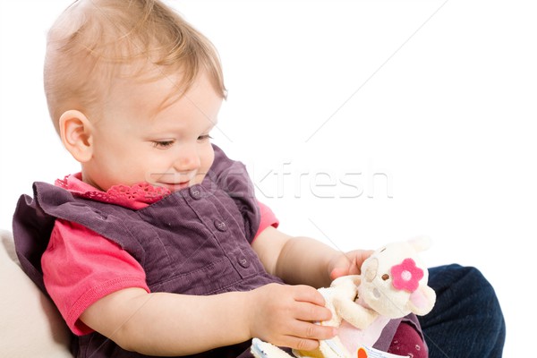 Baby girl playing Stock photo © nyul