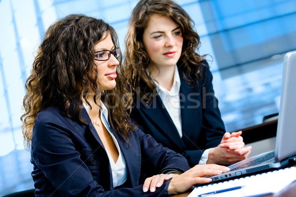 Businesswomen working on computer Stock photo © nyul