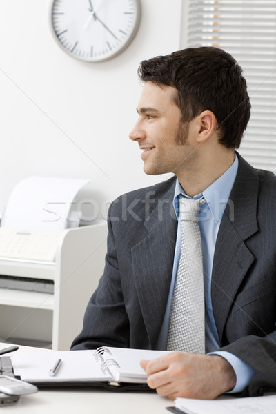Businessman working at desk Stock photo © nyul