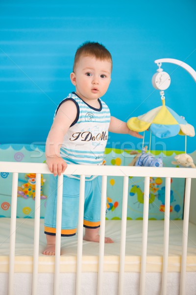 Baby on crib at home Stock photo © nyul