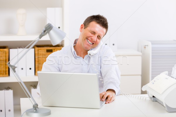 Business man working at home Stock photo © nyul