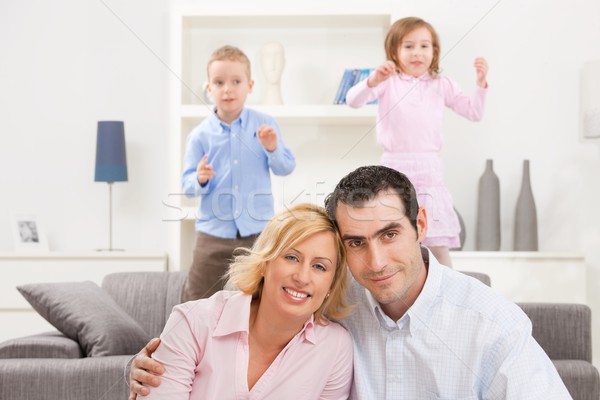 Stock photo: Couple at home