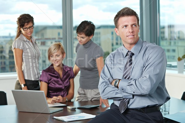 Affaires équipe bureau équipe commerciale affaires femme [[stock_photo]] © nyul