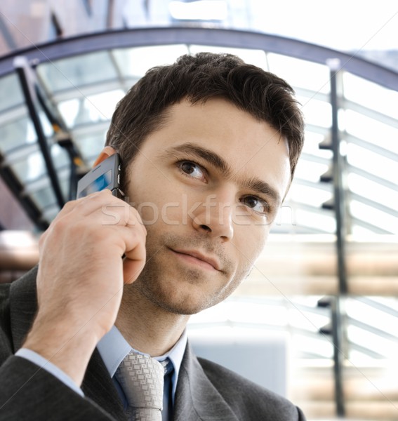 Businessman calling on phone Stock photo © nyul